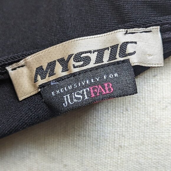 Mystic for Just Fab black v-neck dress with cut out trim - Picture 7 of 9